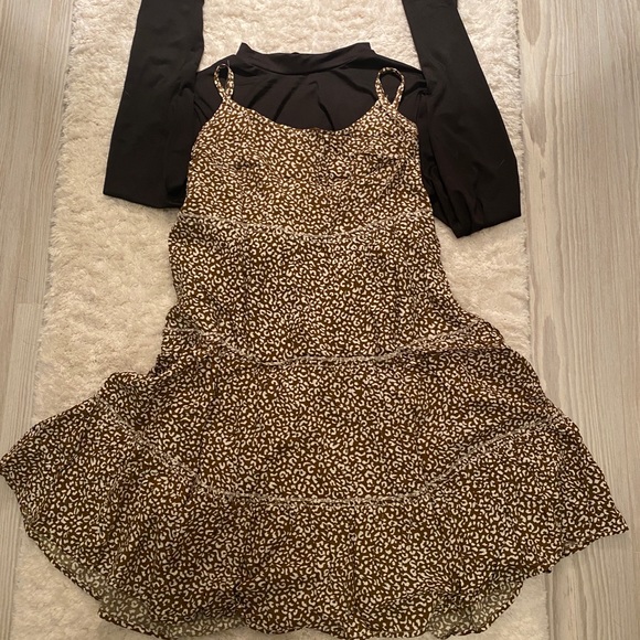black cheetah dress